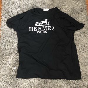 Hermès Black Tee